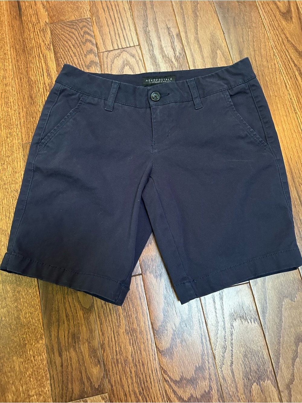 Aeropostale Women's Navy Chino Shorts Size 0